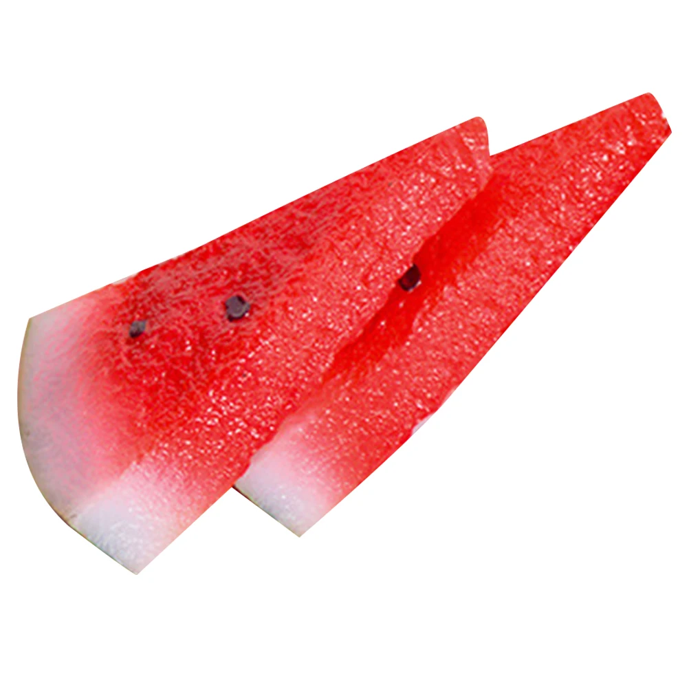 

2pcs Simulated Watermelon Slices Fake Models PVC Decorative Home Supermarket School Kindergarten PartyDecoration