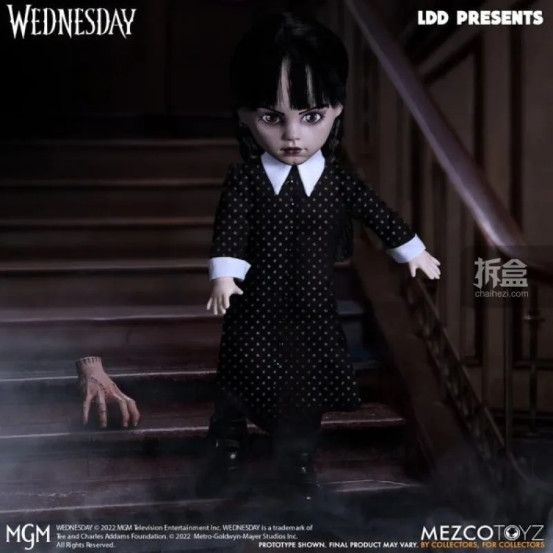 Nowy Towar MEZCO Oryginalna Seria Dead Doll Annabelle 25 cm Ruchoma Lalka Zabawka Model Horror Lalka Prezent Kolekcjonerski Dekoracja