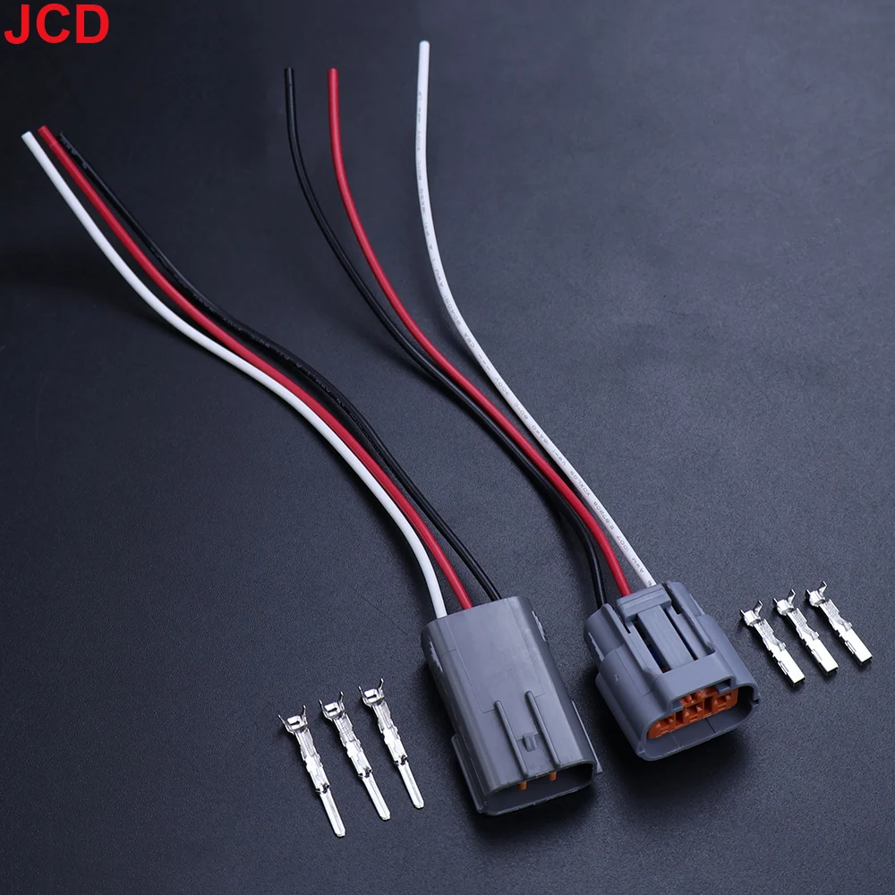 JCD 1Set 3 Pin 6195-0009 6195-0012 DL 090 Waterproof Sensor Connector For Mazda RX8 Ignition Coil Socket