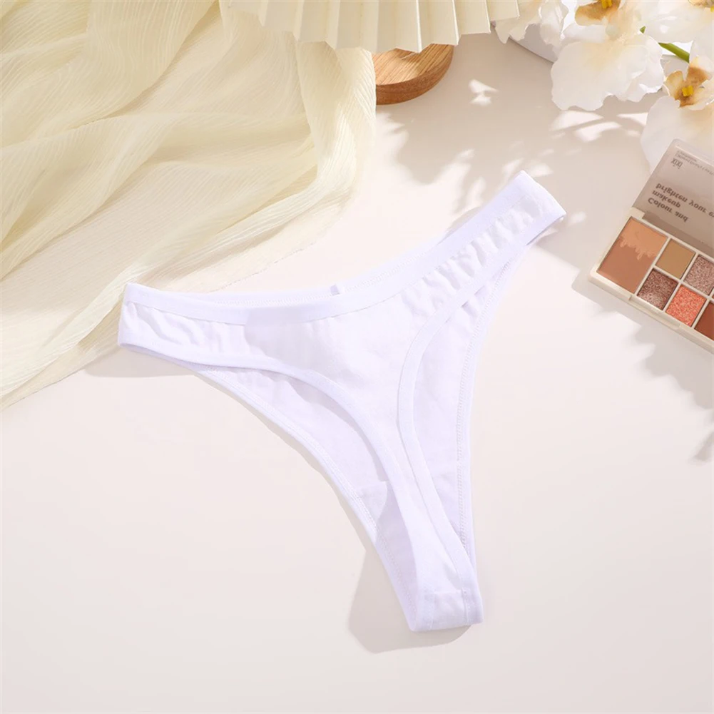 Seamless Cotton Blend Panties For Women Sexy Thongs T-back G-Strings Female Breathable Underwear Briefs