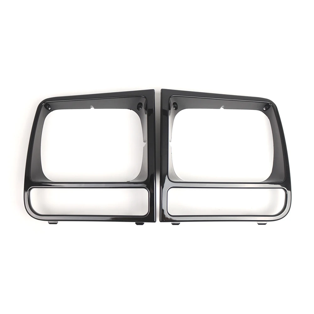 ABS Material Headlight Cover Headlight Bezel Black ABS Material Non-deformable Structure OEM Compatible Numbers