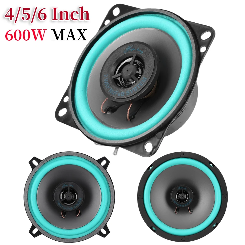 4/5/6 Inch Car Speakers 160W HiFi Coaxial Subwoofer Universal Automotive Audio Music Full Range Frequency Car Stereo Speaker