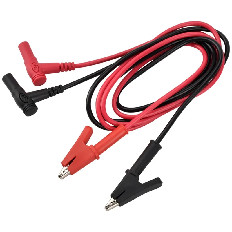 A27F-Universal Multimeter Test Leads With For DC Power Connection 4MM Capacitor Clips And Alligator Clips, Banana Plugs
