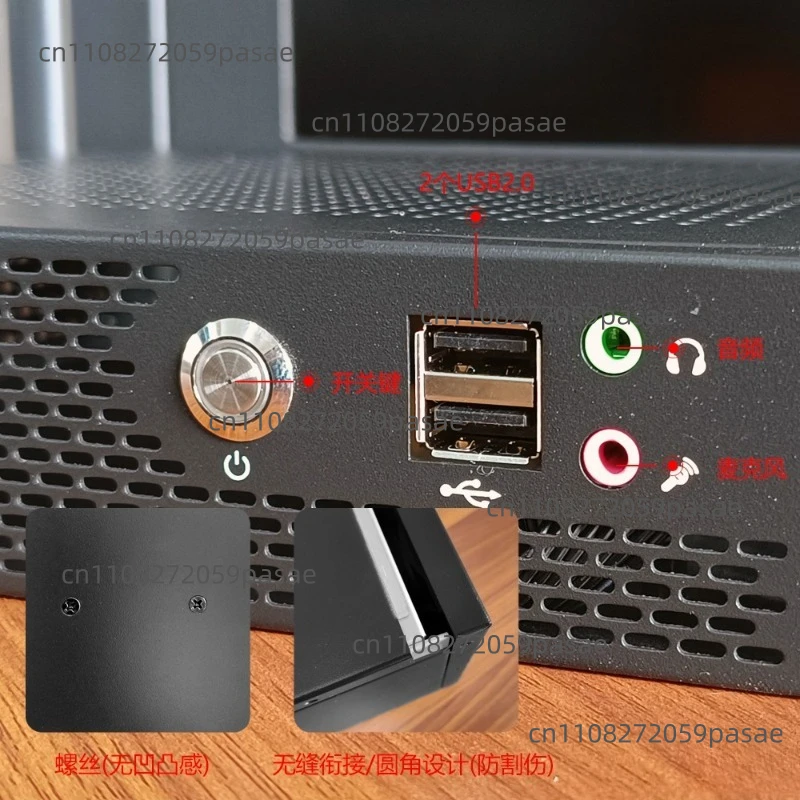 MINI Chassis ITX Main Board External Power Supply Industrial Server NAS Soft Route Metal Switch