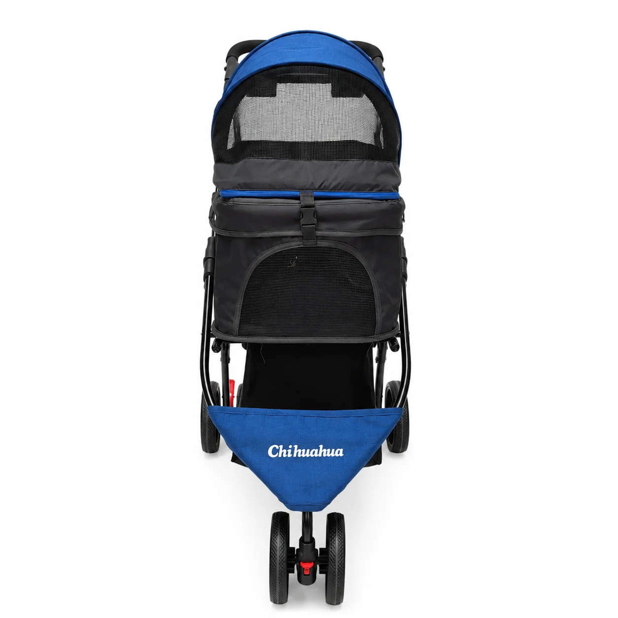 3 Wheel Pet Stroller with Storage and Cup Holder
