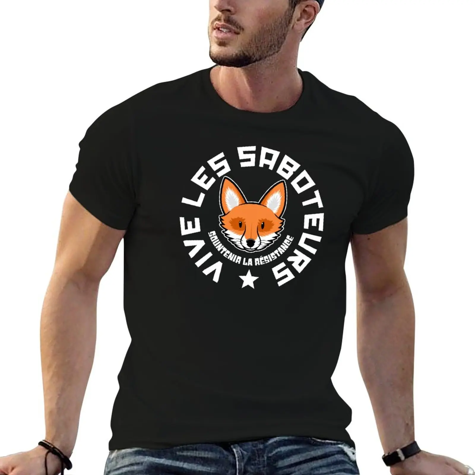 

VIVE LES SABOTEURS T-Shirt t shirt custom print t shirts for man cotton graphic t shirts for man T-Shirt