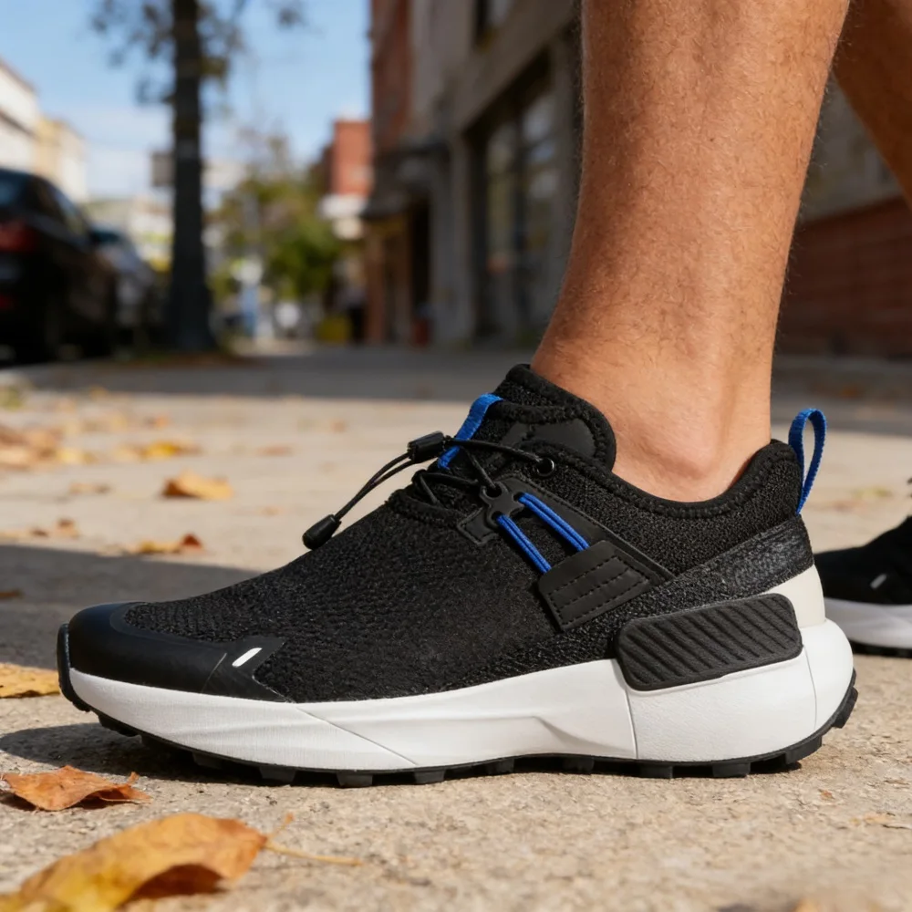 Fashion Luxury Brand Athletic Shoes Men Trekking Jogging Training Breathable Mesh Sneaker Street Lazy Loafers Outdoor Barefoot