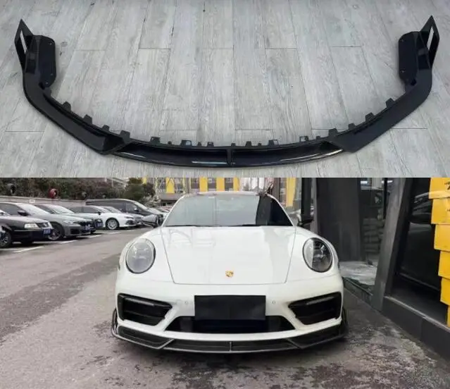 

Real Carbon Fiber Car Front Bumper Splitters Lip Spoiler For Porsche Carrera 911 992 2019 2020 2021 2022 2023