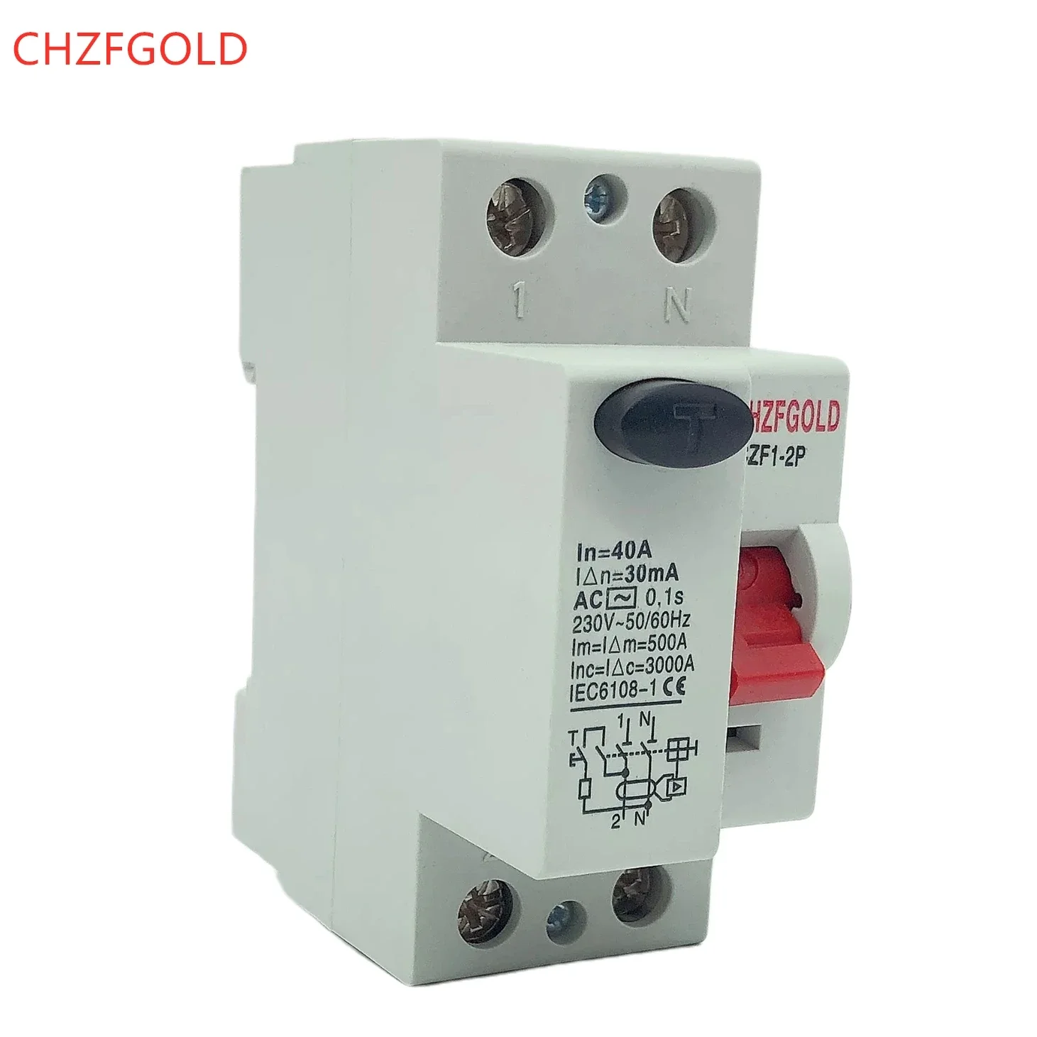 RCD RCCB  ELCB8-2P 230VAC 2P25A 40A 63A 30mA RCCB Residual Current Circuit Breaker Operation Protection Device Electrical Tools