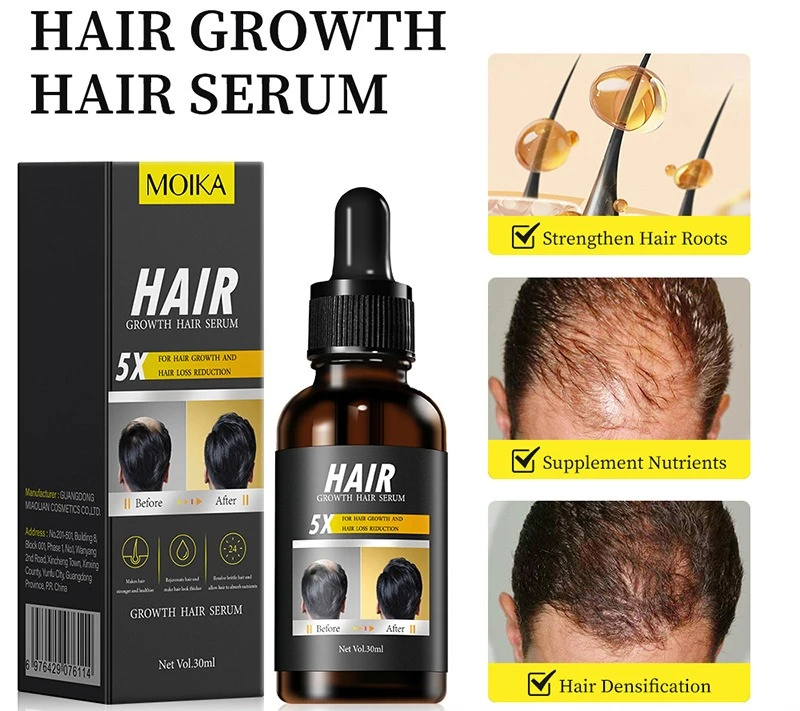 Hair Growth Essential Oil Scalp Nourishing Serum Anti Hair Loss Thickening Repair Strong Healthy Natural Organic Care Liquid