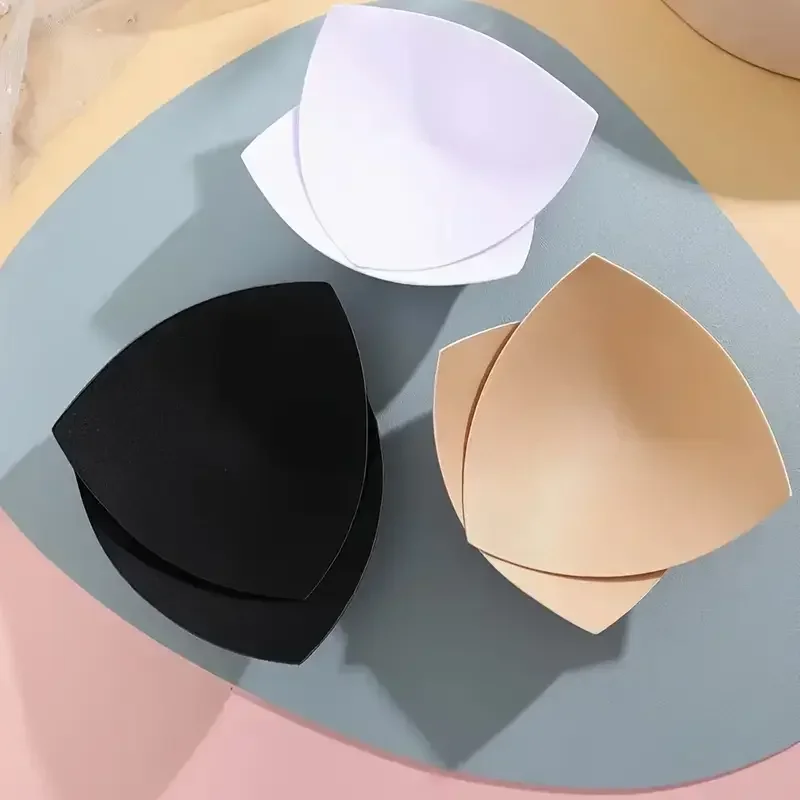 2/20 قطعة مثلث الإسفنج رفع البرازيلي منصات مجموعة النساء غير مرئية إدراج ملابس السباحة بيكيني معززات الثدي منصات كأس الصدر اكسسوارات