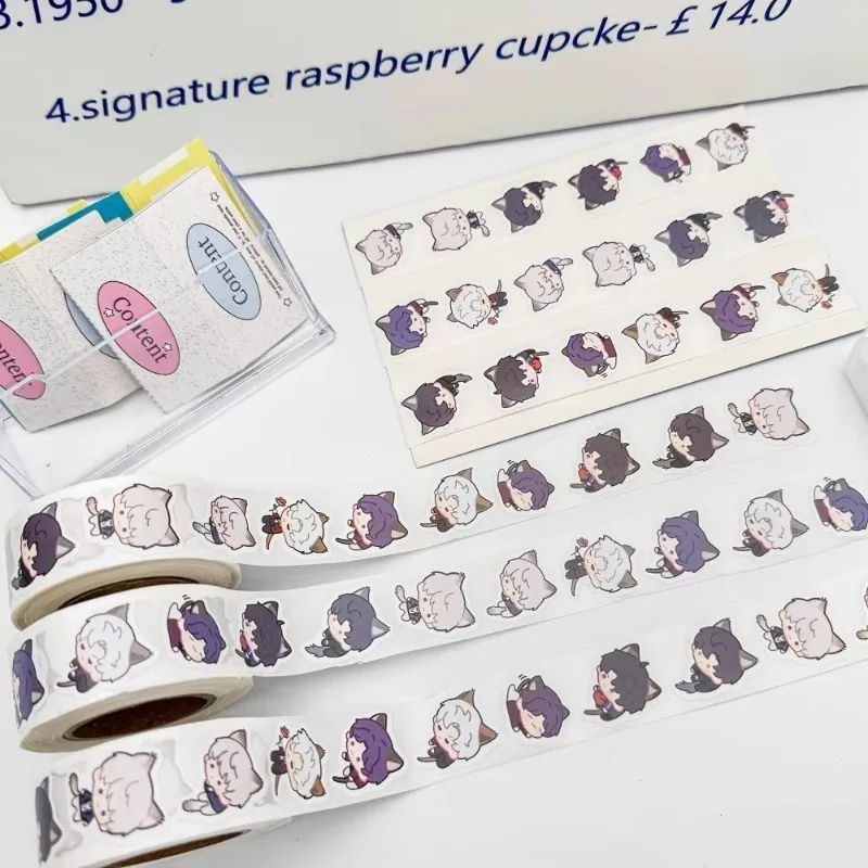 500 قطعة لعبة الحب والفضاء العميق مواء ملصقات المنزل لطيف Q نسخة القط سلسلة سيلس Xavier DIY بها بنفسك حساب الكمبيوتر ديكور ختم التسمية