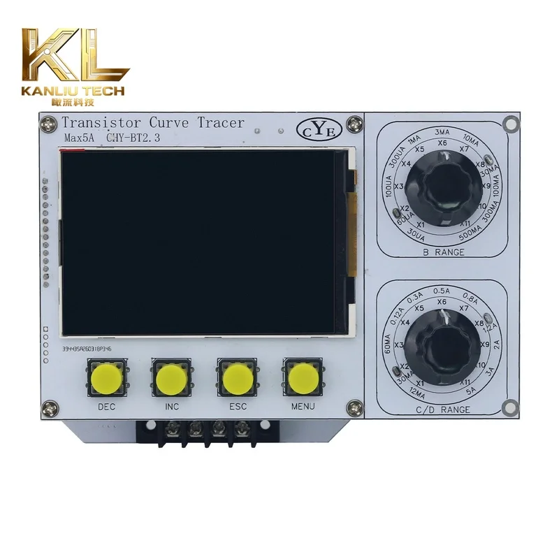 Upgraded 5A Transistor Curve Tracer for Triode FET Testing High Current Transistor Tracer 5A (No-Housing) Test Socket + Power