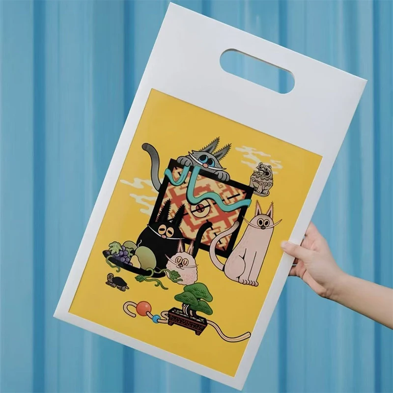 

20pcs 30x22cm A4 Envelopes Kraft Paper for Transparent Window Storage Packaging Box Sealed Bag Business Document Photo Frame