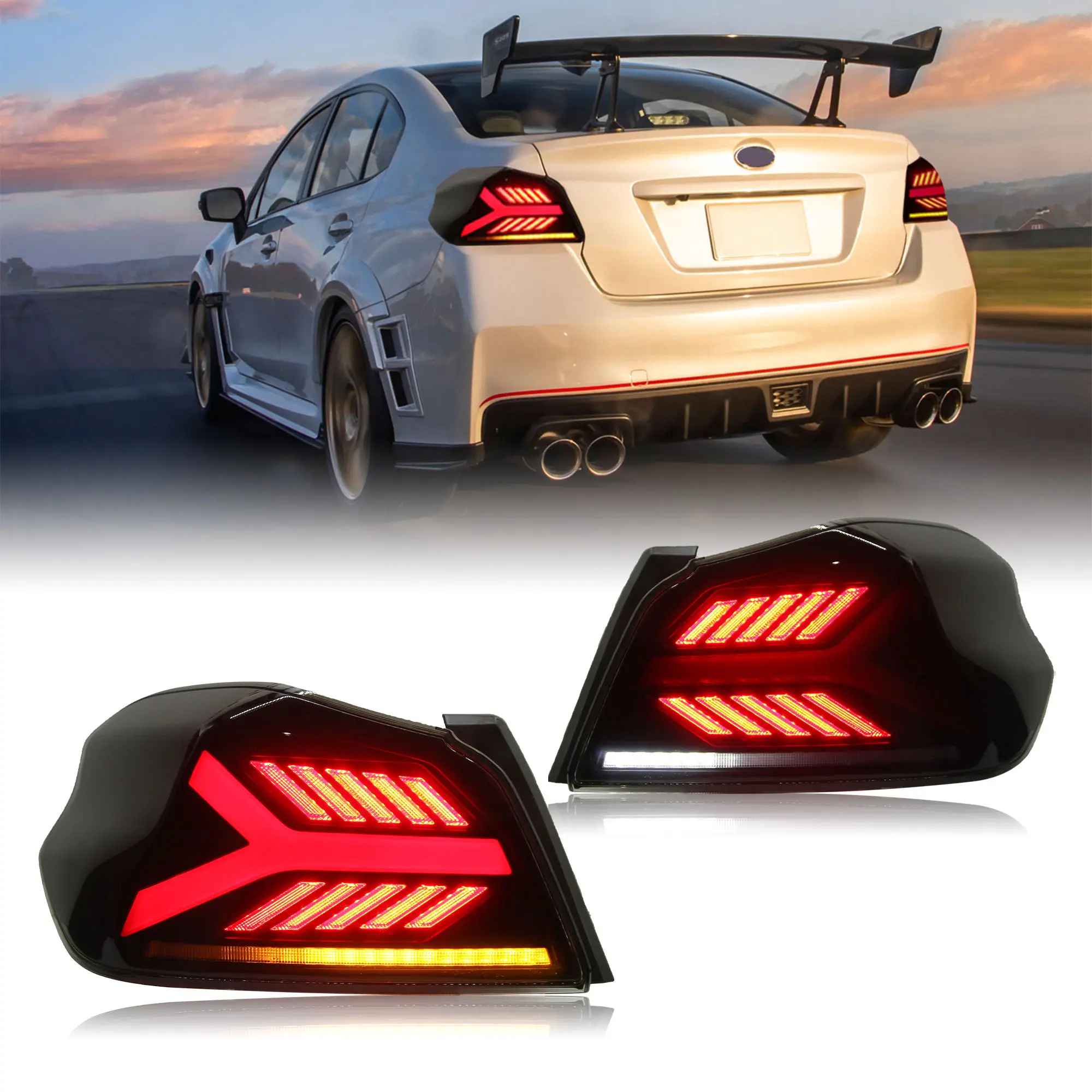 

Car Tail Light Assembly Taillight for Subaru Impreza WRX STI VA 2014-2021 Rear Lamp Taillamp Auto Accessories