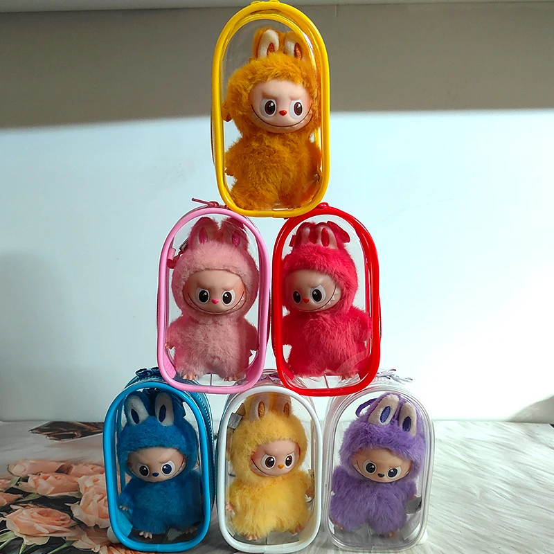 Clear Outdoor Pouch Mini Transparent Vinyl Doll Storage Bag Portable Dustproof Display High Definition Cute Plush Toy Organizer