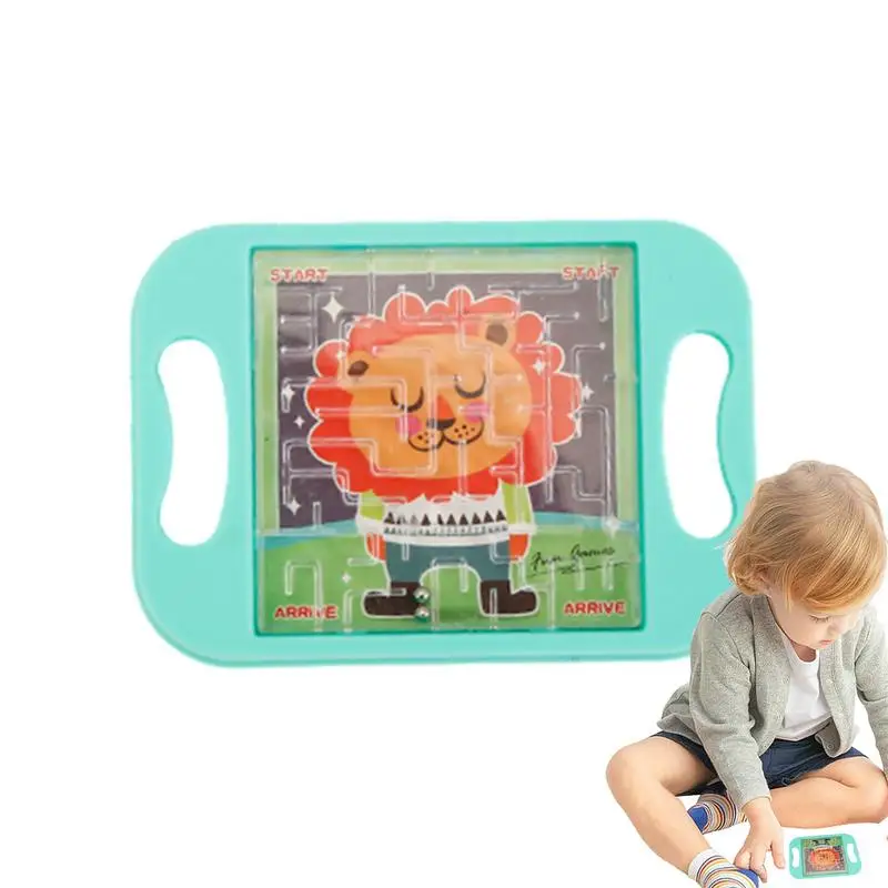 Hand Bead Maze Brettspiel Handheld Balance Maze Brain Teaser Pädagogische Partybevorzugungen Kinder Teenager Aktivitätsbrett für Kinder