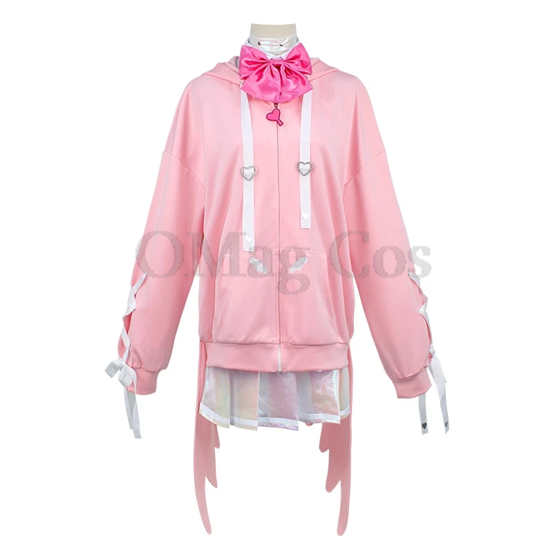 

Needy Girl Overdose KAngel Ame Косплей Лазерная юбка Костюм Парик Розовое пальто Стример Перегрузка Хэллоуин Аниме Косплей Костюм для вечеринки