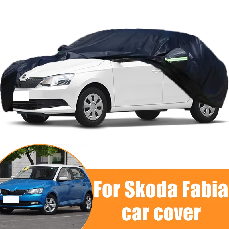 

For Skoda Fabia All-Weather Car Covers 6-in-1 Waterproof Dustproof UV Proof Snowproof Scratch Resistant Protection