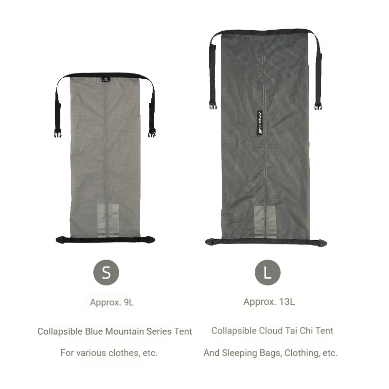 3F UL GEAR 9L/13L Storage Bag 20D Nylon Wear Resistant Ultralight Multifunctional Categorized Versatile Roll-up Compression Bag 4