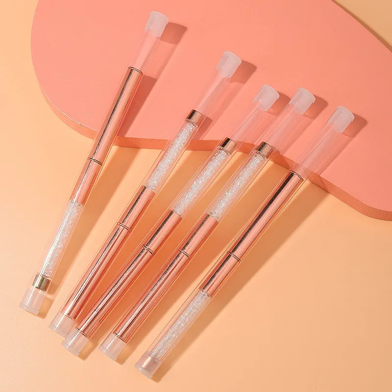 5 نمط مسمار الفن جل الأشعة فوق البنفسجية من الأكريليك تمديد منشئ حجر الراين اللوحة فرشاة خطوط بطانة نمط رسم القلم مانيكير أداة