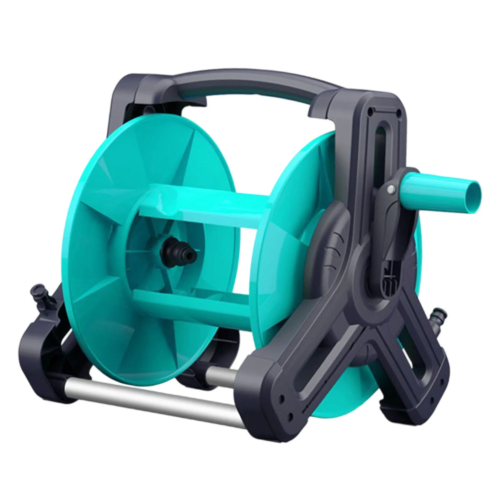 

Металлическая катушка для садового шланга из АБС-пластика, профессиональный держатель для хранения водяного шланга длиной 25 м для сада, газона, двора