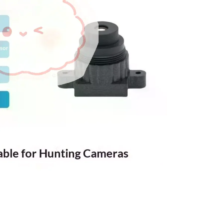 850nm IR Filter 12mm Fixed Focus Lens 5MP No Distortion M12P05 for Night Hunting Trail Cameras