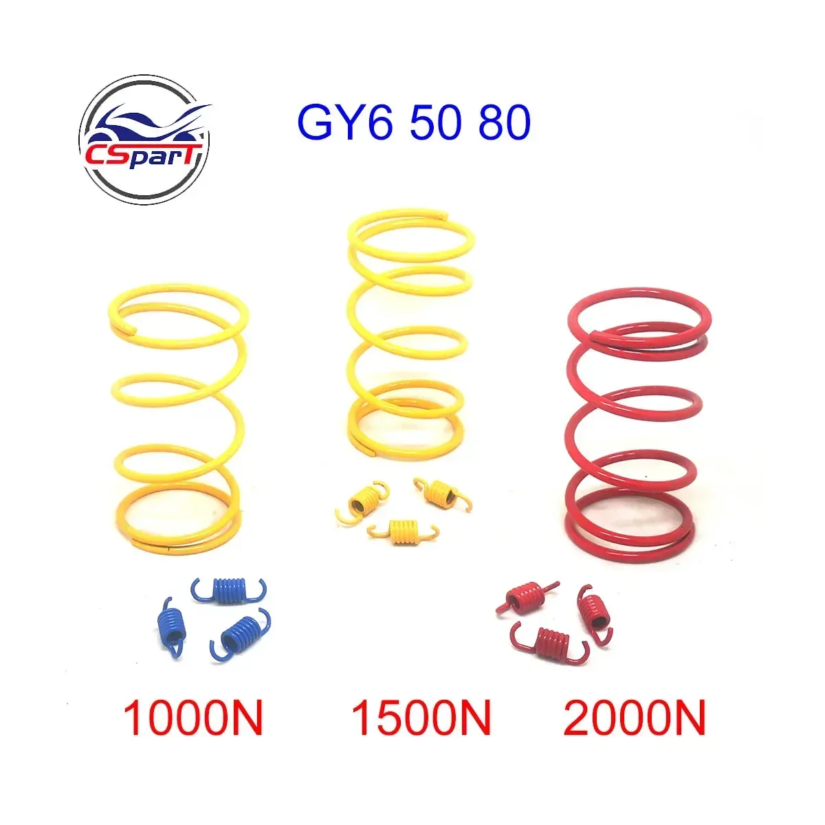 1000RPM 1500RPM 2000RPM Clutch Spring 139QMB Roketa DIO GY6 50CC Baja Jonway Tank  Scooter Parts