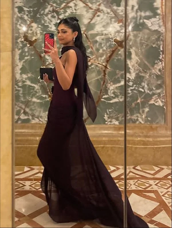 

Arabin Night Elegant Evening Dresses Purple Simpy Prom Gowns Floor-Length Party Dresses Customized Vestidos de noche Saudi