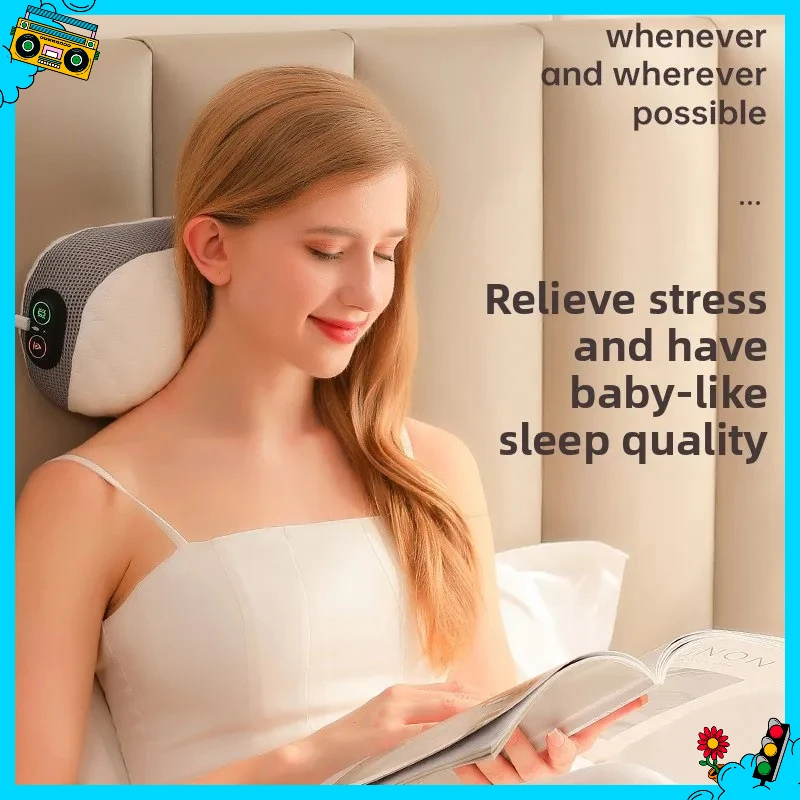 

Бестселлер, массажная подушка для шеи, многофункциональный массажер для плеч и шеи, подушка для талии с подогревом, электрический домашний массаж спины