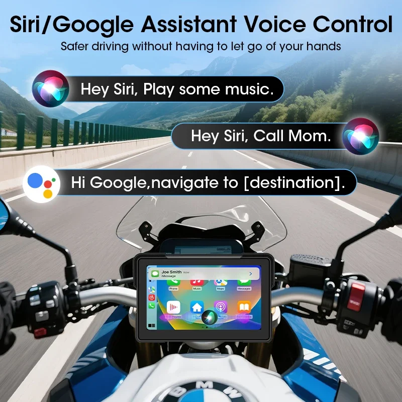 Per Sundiro Honda CBF190TR 2018-2026 Srnubi Display Digitale Portatile da 7 Pollici per Moto, Carplay Wireless e Android Auto, IPX7 Impermeabile, WiFi, Doppio Bluetooth, TPMS, Navigazione GPS