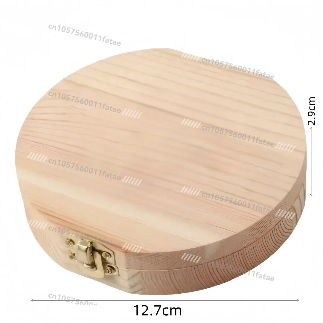 

4 Sets Wooden Baby Tooth Storage Box ， Growth Souvenir