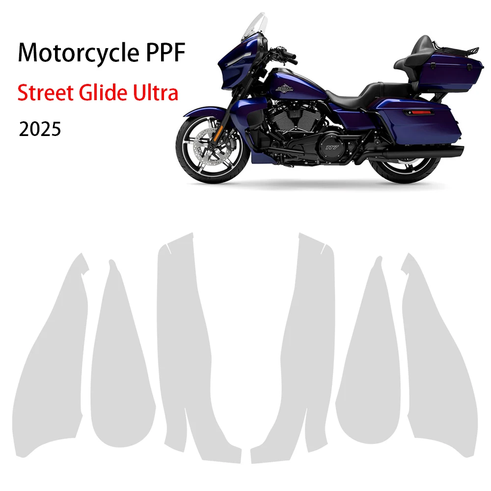 

StreetGlideUltra ТПУ защитная пленка для краски 2025 PPF для Harley Street Glide ультра самовосстанавливающаяся устойчивая к царапинам анти-желтение