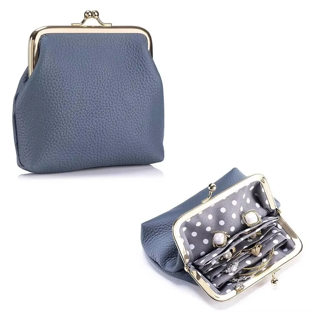 Woman Coin Wallet  Necklace And Ring Jewelry Bag Lady Mini Bag Genuine Leather Lipstick And Coin Storage Bag Lady Small Bag