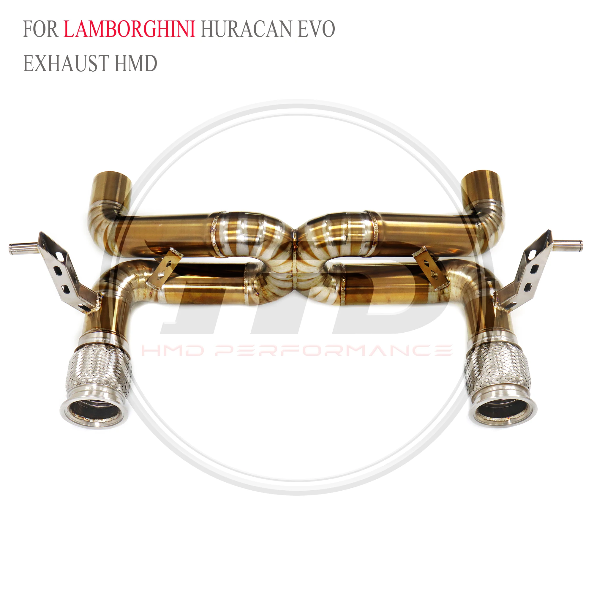 

Ti Exhaust for Lamborghini Huracan EVO Straight-Through Muffler Delete Aggressive Roaring Sound
