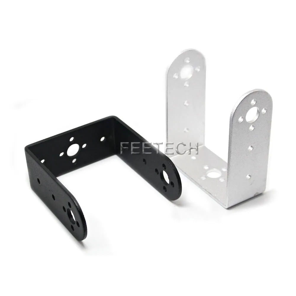 20 Buah Braket Servo Bentuk U Aluminium untuk Lengan dan Kaki Robot FK-US-003