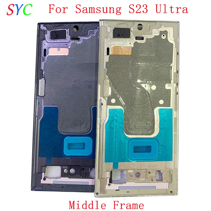 Middle Frame Center Chassis Cover Housing For Samsung S23 Ultra 5G S918 Phone Metal LCD Frame Repair Parts