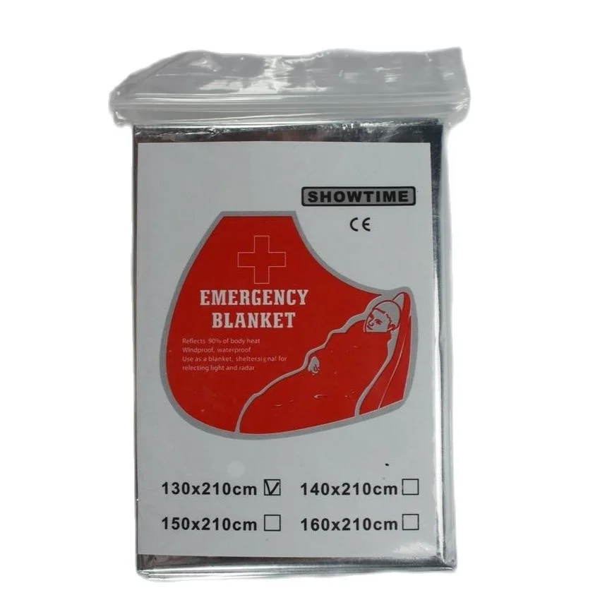 

Double Sided Silver Survival Rescue Blankets Emergency Outdoor Portable Multifunctional First Aid Equipment