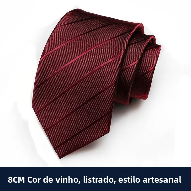 gravata-masculina-vermelha-com-ziper-para-casamento-e-negocios-feita-a-mao-sem-no-8cm-listra-diagonal-vinho-tinto-materi