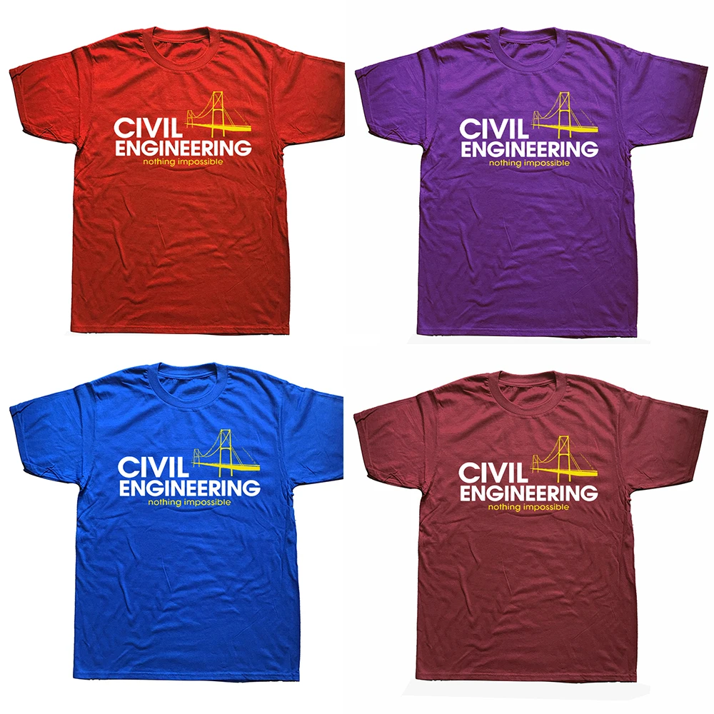 Funny Civil Engineer T Shirts Graphic Cotton Streetwear Short Sleeve O-Neck Structural Engineering Students Gifts T-shirt Men