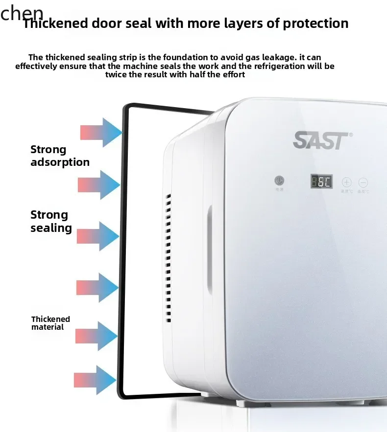 car mini refrigerator 12v car small breast milk storage 8L dormitory single use