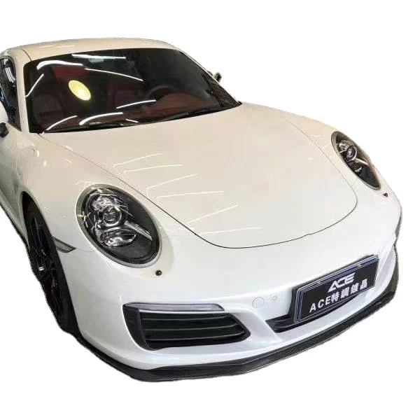 

Подходит для Porsche 911 991.2, обновленный передний диффузор из углеродного волокна, спойлер, боковая юбка, комплект кузова