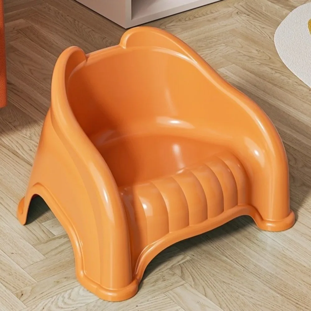 Non-slip Creative Small Board Stool Simple Ergonomic Small Stool with Backrest Comfortable Plastic Baby Bath Chair Daily Seating