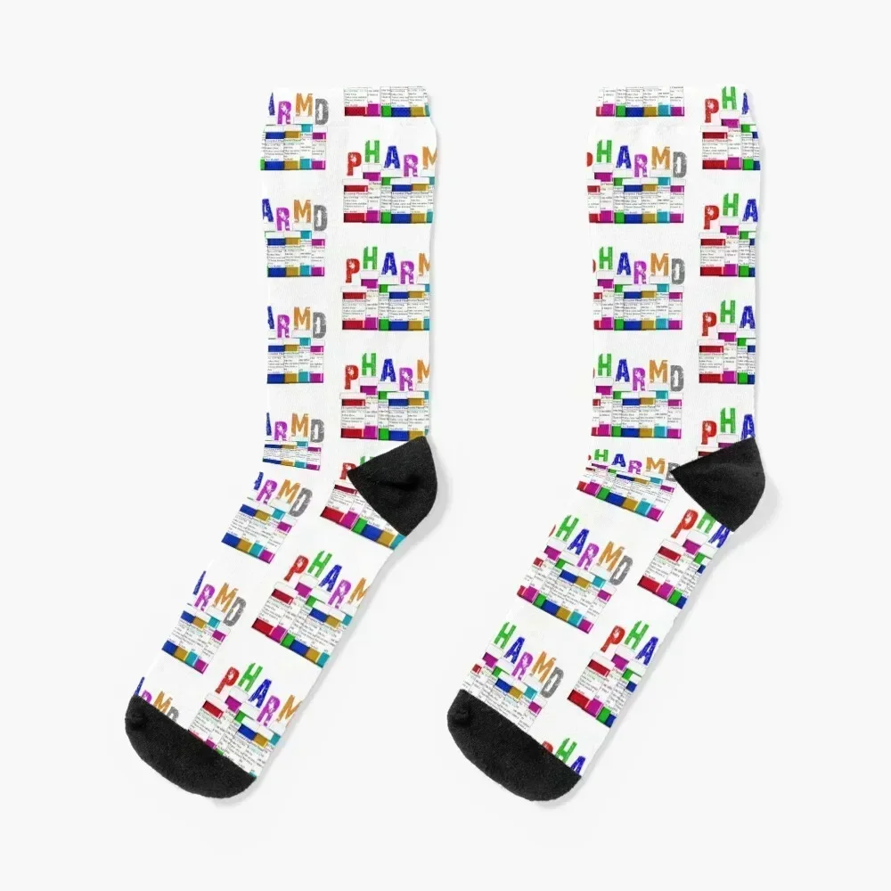 

Pharmacist PharmD Prescription Bottles Socks New year's shoes anti-slip Socks For Girls Men's
