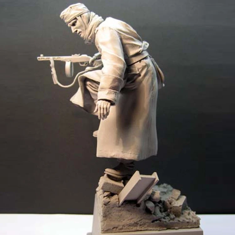 1/16 Resin Soldier Model Military War White Model