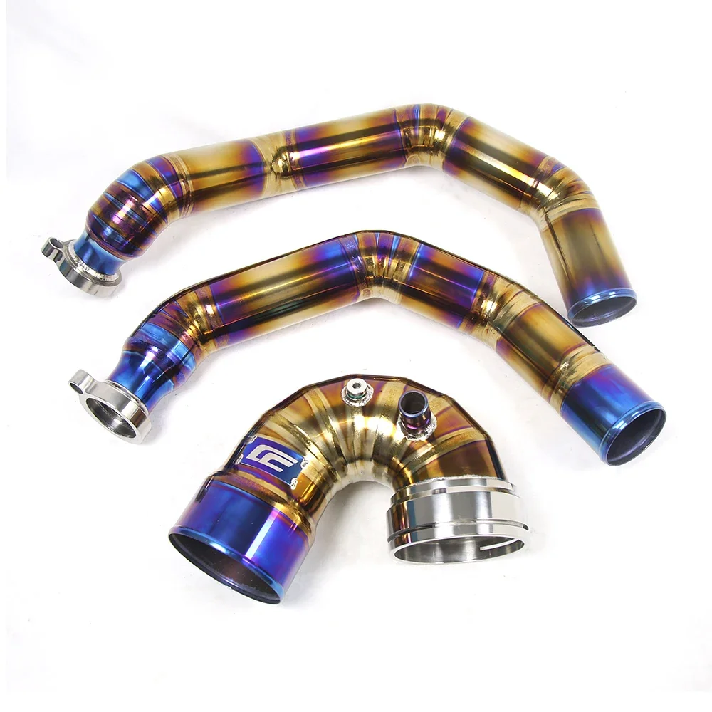 High Performance Titanium Charge Pipe Kit for B MW S55 F80 F82 F87 M2C M3 M4 Throttle Elbow Boost Exhaust Pipes Exhaust
