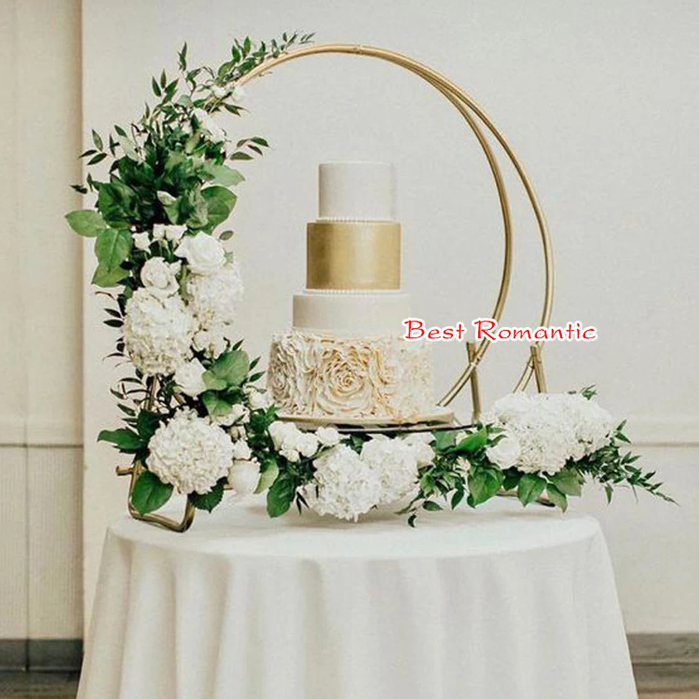 2 pcs Gold Flower stand Column Stand Metal Road Lead Wedding Table Centerpiece Flower Rack Event Party Decoration