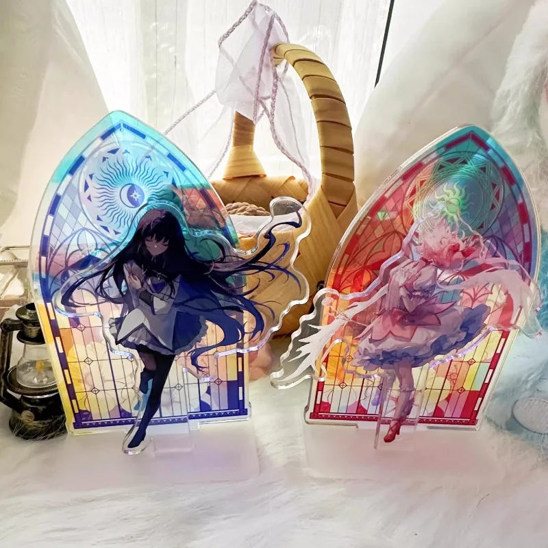 

Madoka Magica Double-Sided Acrylic Stand - Kaname Madoka & Homura Akemi Doujin Fan Art
