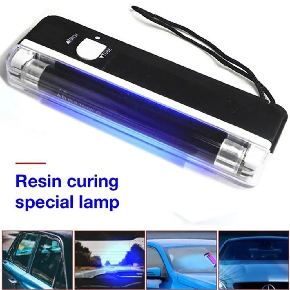 車の窓用の樹脂ランプ,ガラス修理ツール,フロントガラス,紫外線検知器,照明