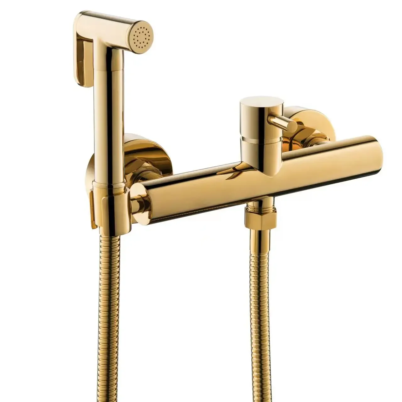 Toilet bidet sprayer set Brass Double Use Bidets faucet Bathroom Hot and Cold sprayer shower bidet faucet High Pressure gun